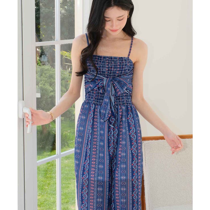 カバーアップ リゾート柄 オールインワン 水着 レディース | OSYAREVO | 詳細画像27 