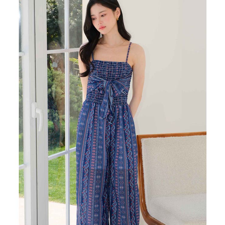 カバーアップ リゾート柄 オールインワン 水着 レディース | OSYAREVO | 詳細画像28 