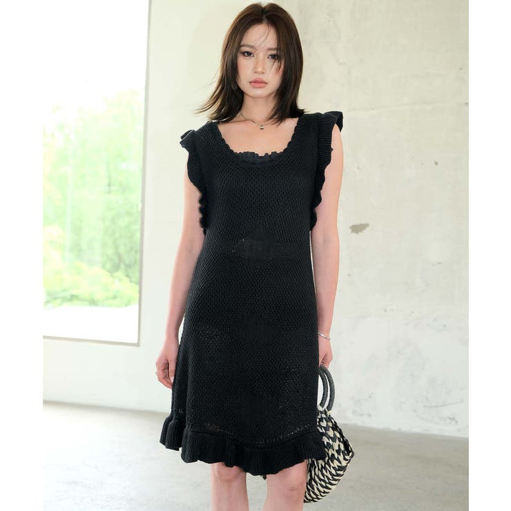 ニットワンピース 付き シャーリング | OSYAREVO | 詳細画像17 