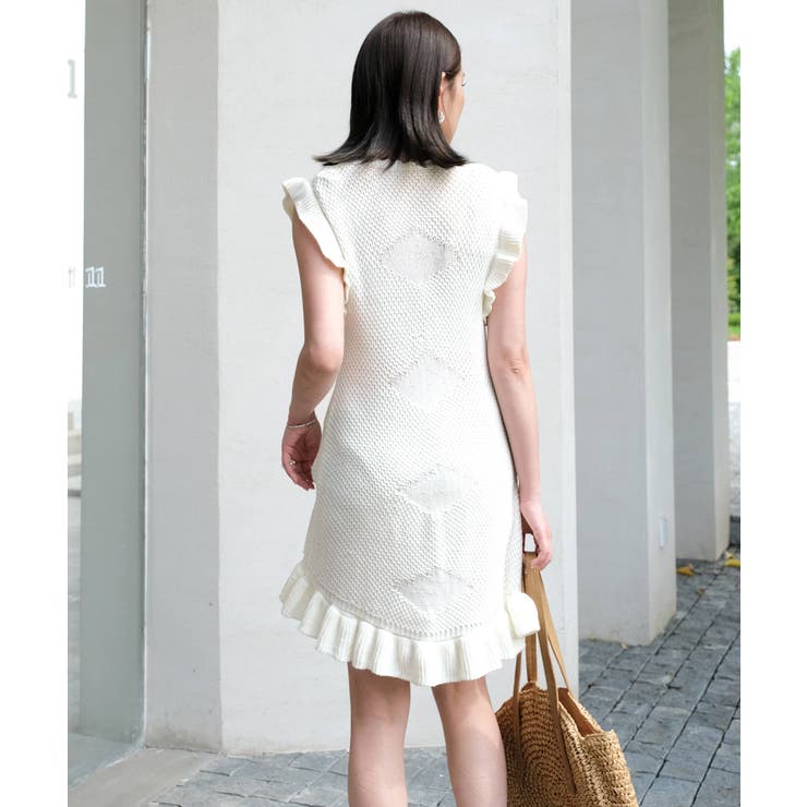 ニットワンピース 付き シャーリング | OSYAREVO | 詳細画像4 