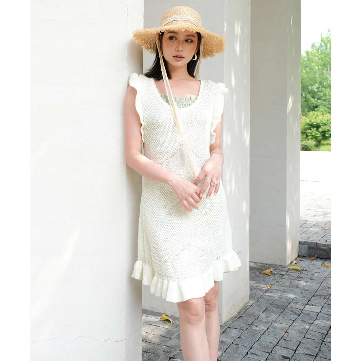 ニットワンピース 付き シャーリング | OSYAREVO | 詳細画像6 