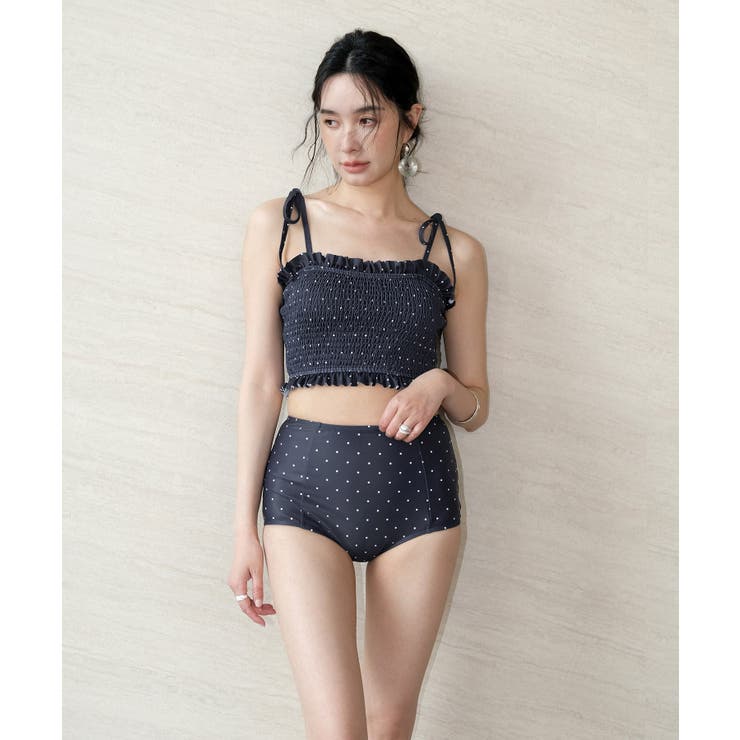 水着 レディース シャーリング ビキニ セットアップ 2点セット セパレート | OSYAREVO | 詳細画像26 