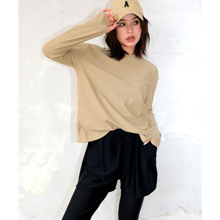 紫外線カット率99.9％以上】ラッシュガード×レギンス 付き