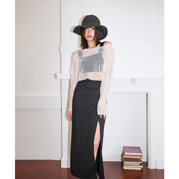 メッシュトップス×スカート 付き スイムウェア 水着 レディース | OSYAREVO | 詳細画像3 