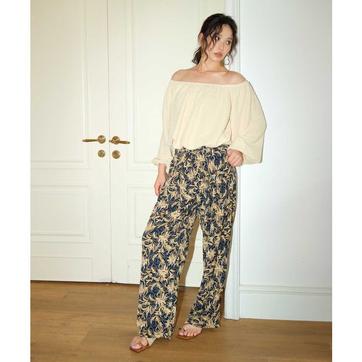 カバーアップ リゾート ワイドパンツ 体型カバー レディース	 | OSYAREVO | 詳細画像18 