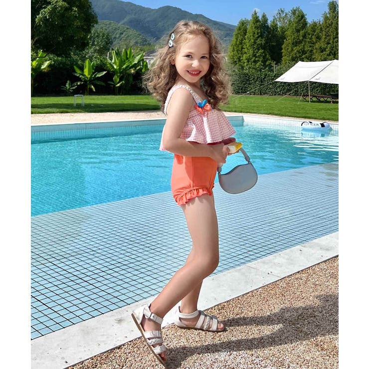 キッズ ギャザーフリル ワンピース 水着 | OSYAREVO | 詳細画像5 