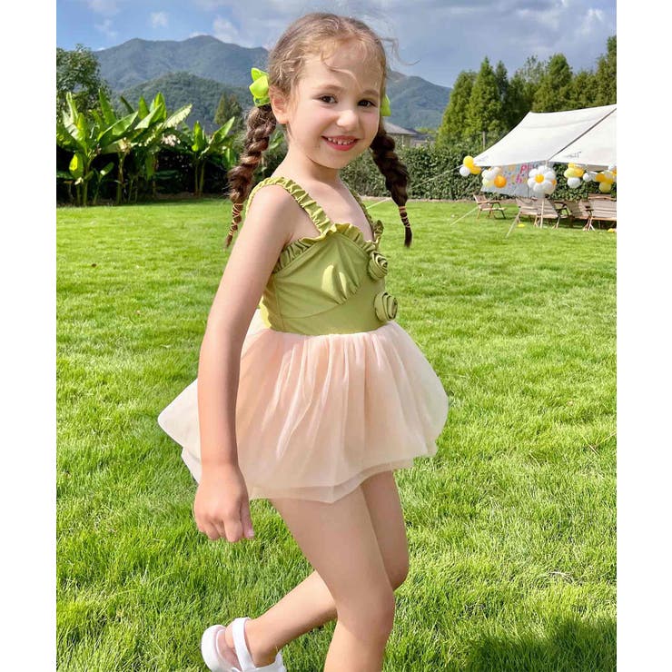 キッズ キャビッジ チュール ワンピース 水着 | OSYAREVO | 詳細画像11 