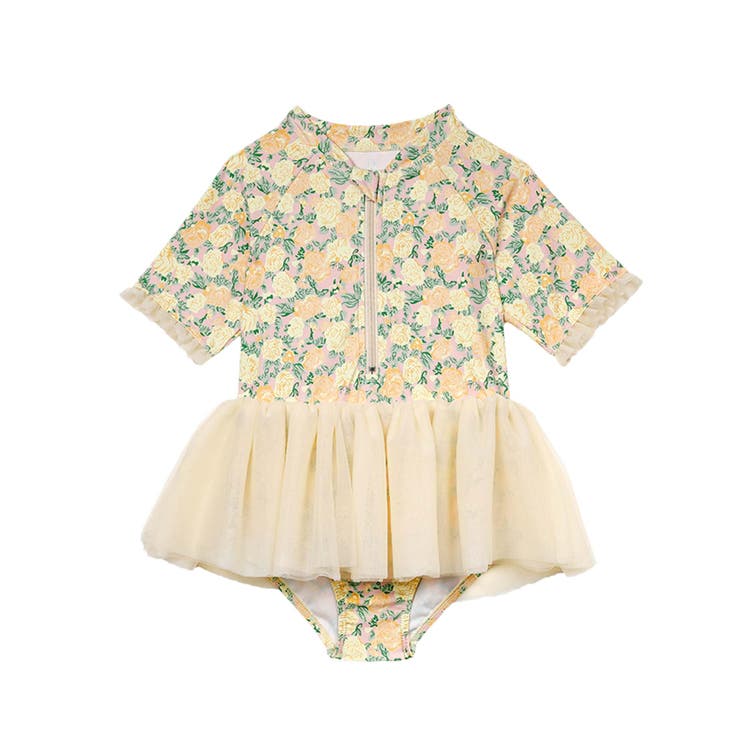 キッズ フラワープリント チュール ワンピース 水着 | OSYAREVO | 詳細画像20 