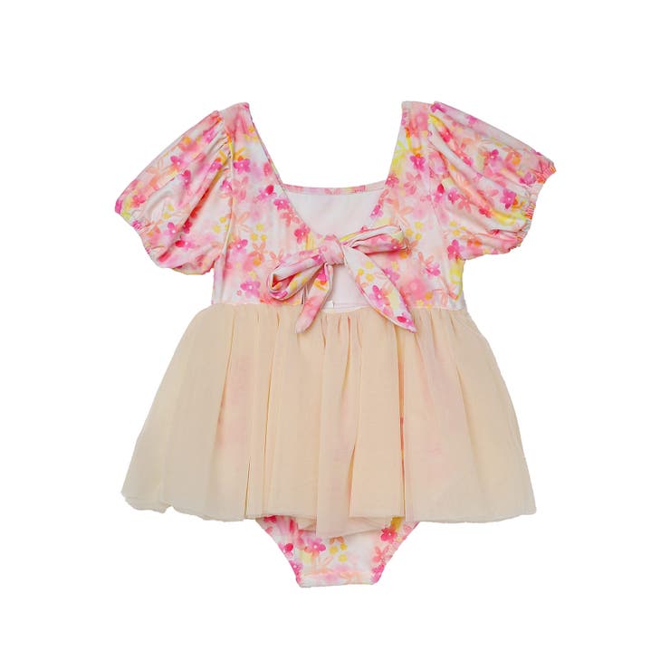 キッズ フラワー柄 チュール ワンピース 水着 | OSYAREVO | 詳細画像15 