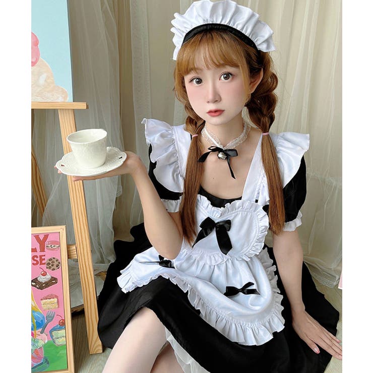 ブラック | クリスマス コスプレ メイド | OSYAREVO