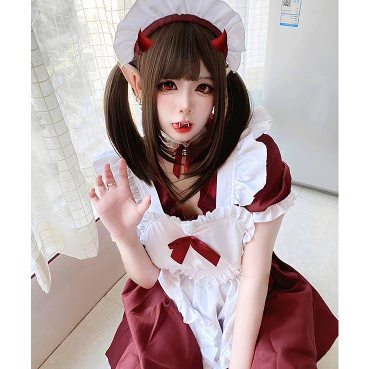 レッド | クリスマス コスプレ メイド | OSYAREVO