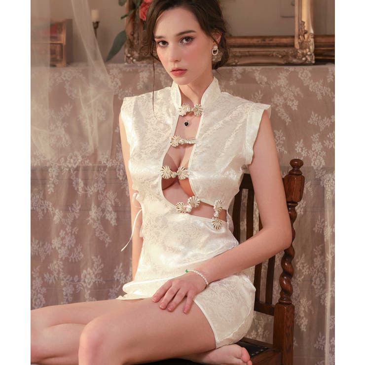 クリスマス コスプレ オープン ミニ チャイナ | OSYAREVO | 詳細画像10 