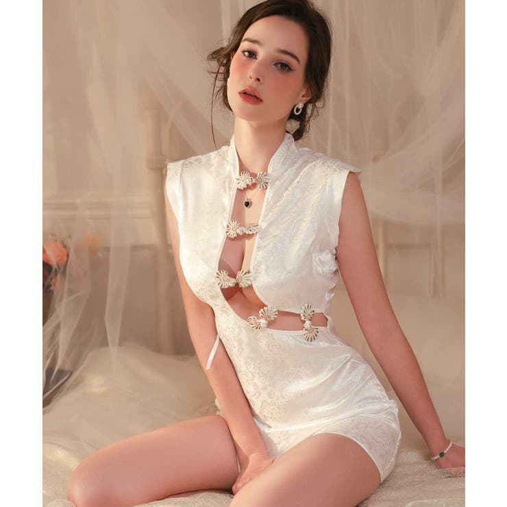 クリスマス コスプレ オープン ミニ チャイナ | OSYAREVO | 詳細画像16 