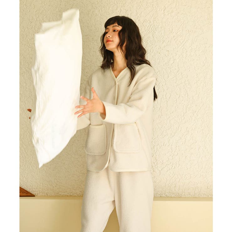 ボア カーディガン ルームウェア セットアップ | OSYAREVO | 詳細画像7 