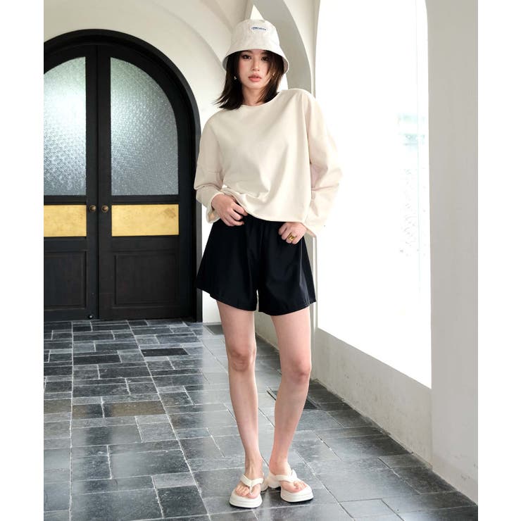 KPS＊Vネックフレアトップス(ラッシュガード) KPS＊Vネックフレアトップス(ラッシュガード) レディース