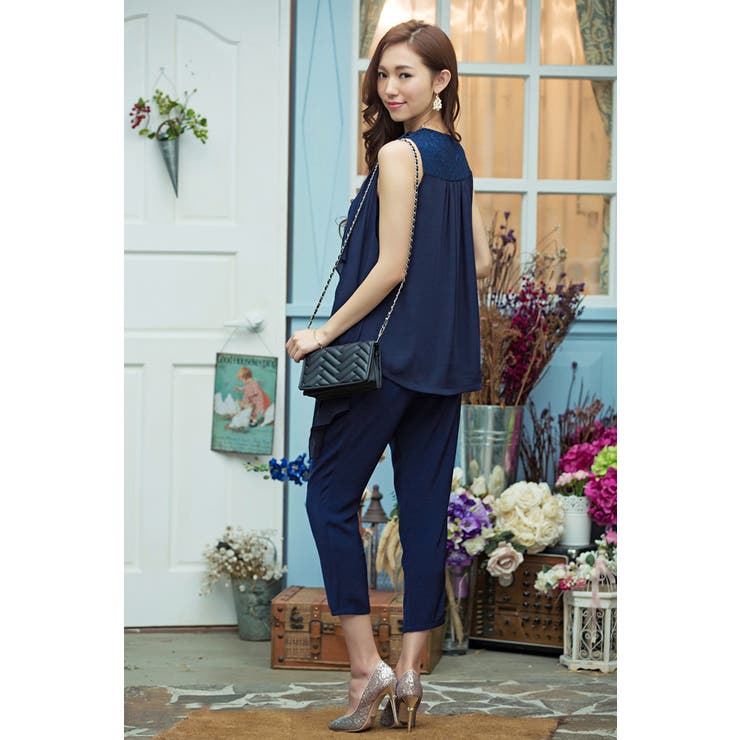 レース×シフォン セットアップ | OSYAREVO | 詳細画像6 