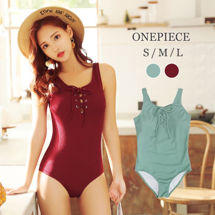 コ*ー様 リブ編みワンピース水着 楽天市場】リブニットバッククロスワンピース/水着【SEADRESS