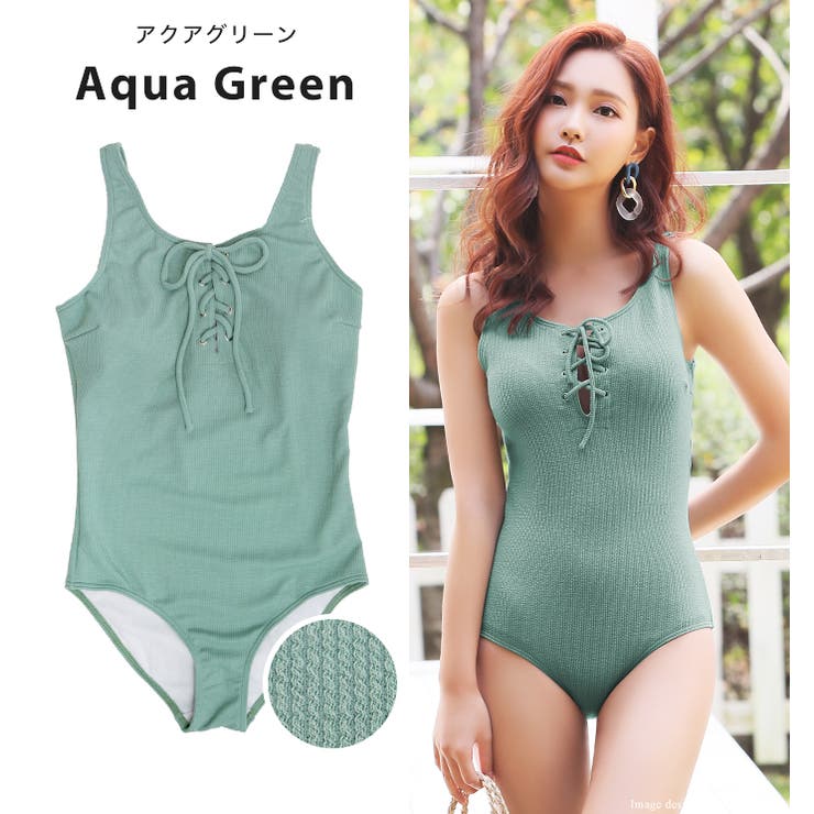 ARCOMISMO サイドカッティングワンピース/水着 ( グリーン ) セール】サイドホールワンピース スイムウェア / 水着（水着