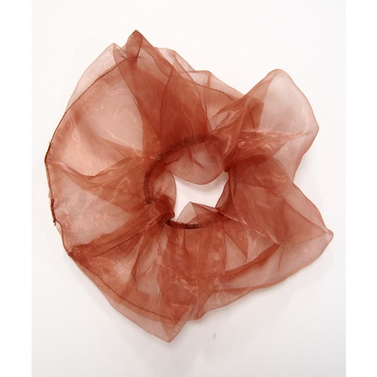 白色シュシュ透け感あり 白色シュシュ透け感あり