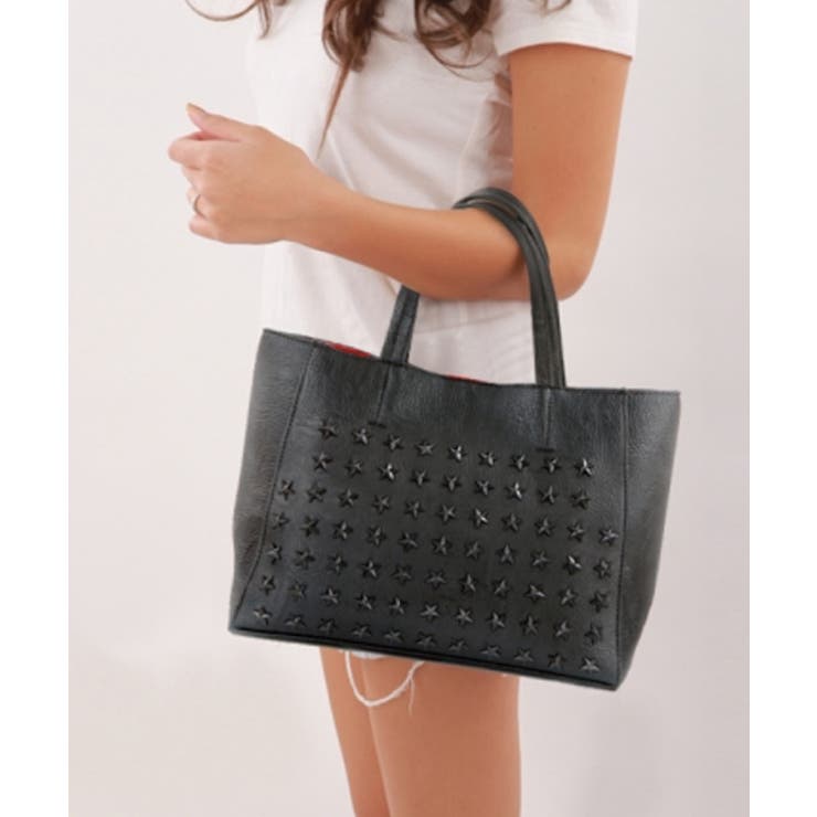 ★SETUP-EXE★TINY STAR TOTE BAG / BLACK★正規品/韓国送料込 Vintage Pleated Star Black Women's Handbags Fashion Simple