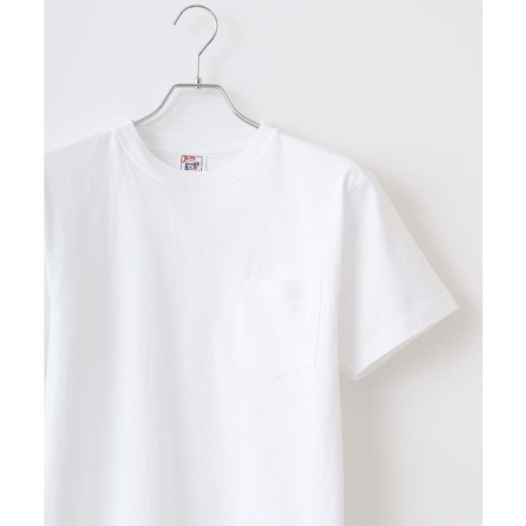ホワイト | CROSS & STITCH マックスウエイトポケットTシャツ | TRUSS