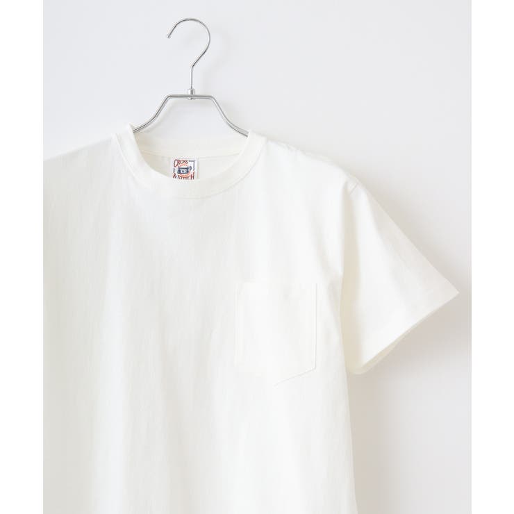 ナチュラル | CROSS & STITCH マックスウエイトポケットTシャツ | TRUSS
