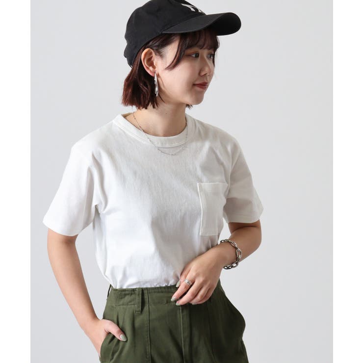 CROSS & STITCH バインダーネックポケットTシャツ | TRUSS | 詳細画像6 