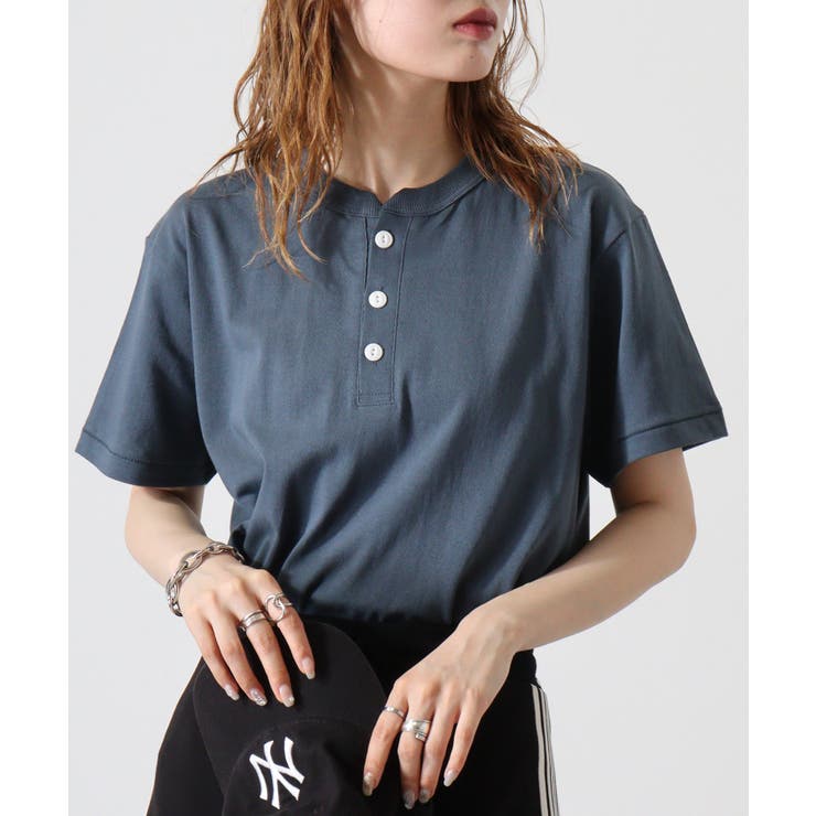 CROSS & STITCH マックスウェイト ヘンリーネック半袖Tシャツ | TRUSS | 詳細画像27 
