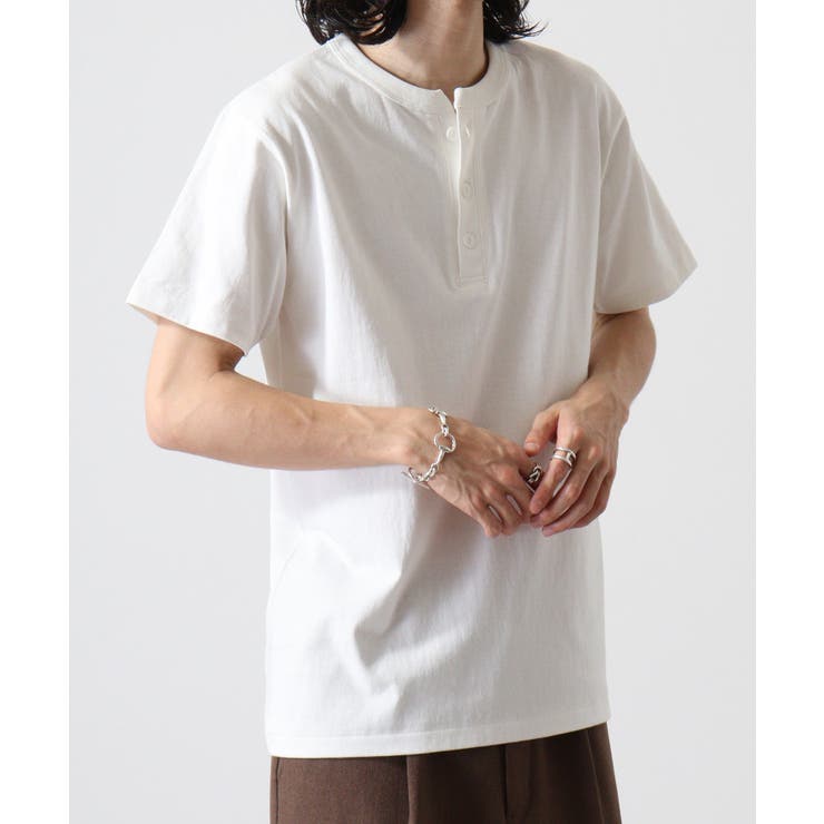 CROSS & STITCH マックスウェイト ヘンリーネック半袖Tシャツ | TRUSS | 詳細画像70 