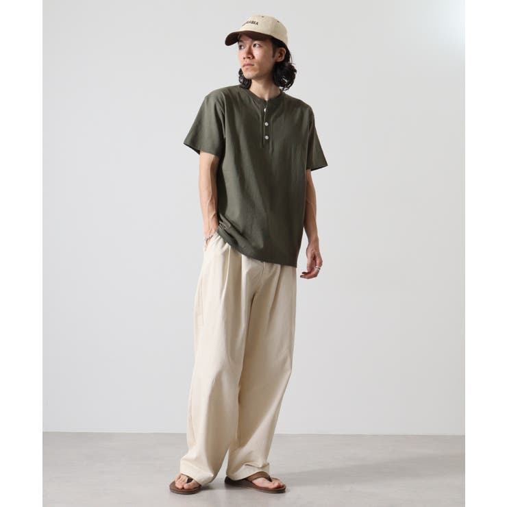CROSS & STITCH マックスウェイト ヘンリーネック半袖Tシャツ | TRUSS | 詳細画像80 