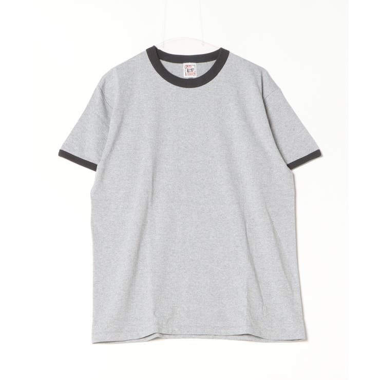 ヘザーグレー×スミクロ | CROSS & STITCH マックスウェイト 半袖 リンガーTシャツ | TRUSS