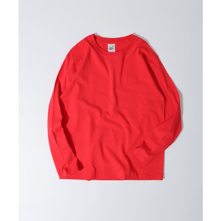 スーパーレッド | CROSS & STITCH マックスウェイトロングスリーブTシャツ | TRUSS