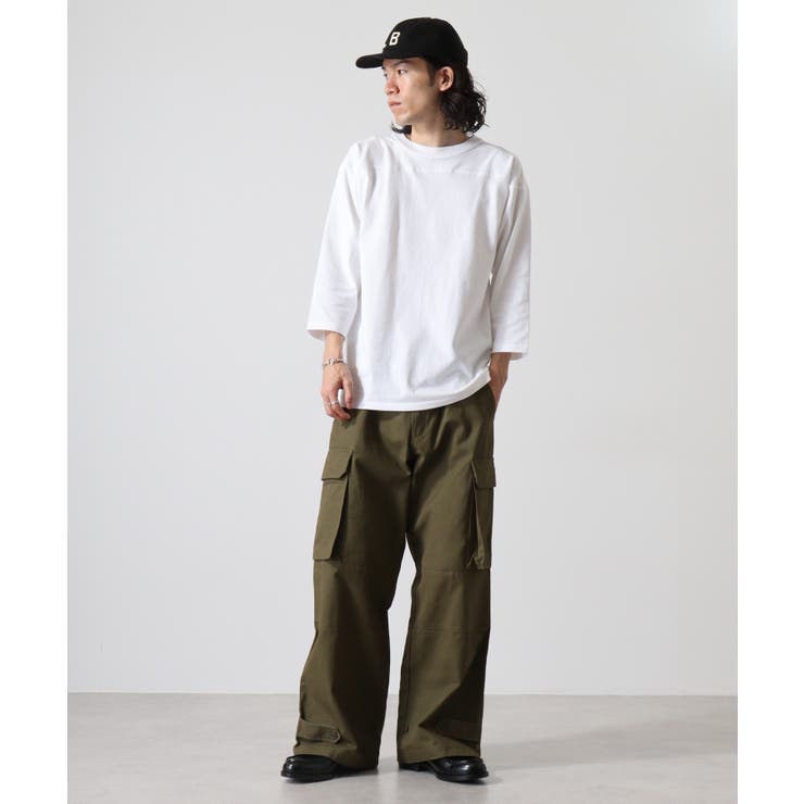CROSS & STITCH オープンエンド フットボール 七分袖Tシャツ | TRUSS | 詳細画像27 