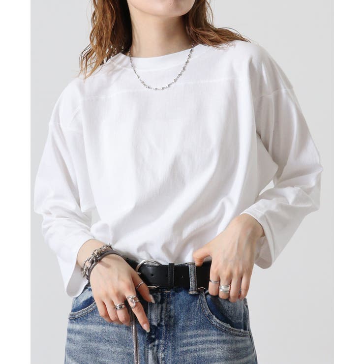 CROSS & STITCH オープンエンド フットボール 七分袖Tシャツ | TRUSS | 詳細画像3 
