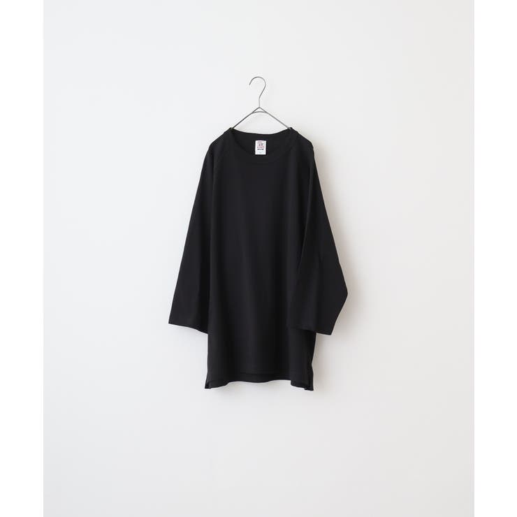 ディープブラック | CROSS & STITCH リラックスフィット ラグランTシャツ | TRUSS