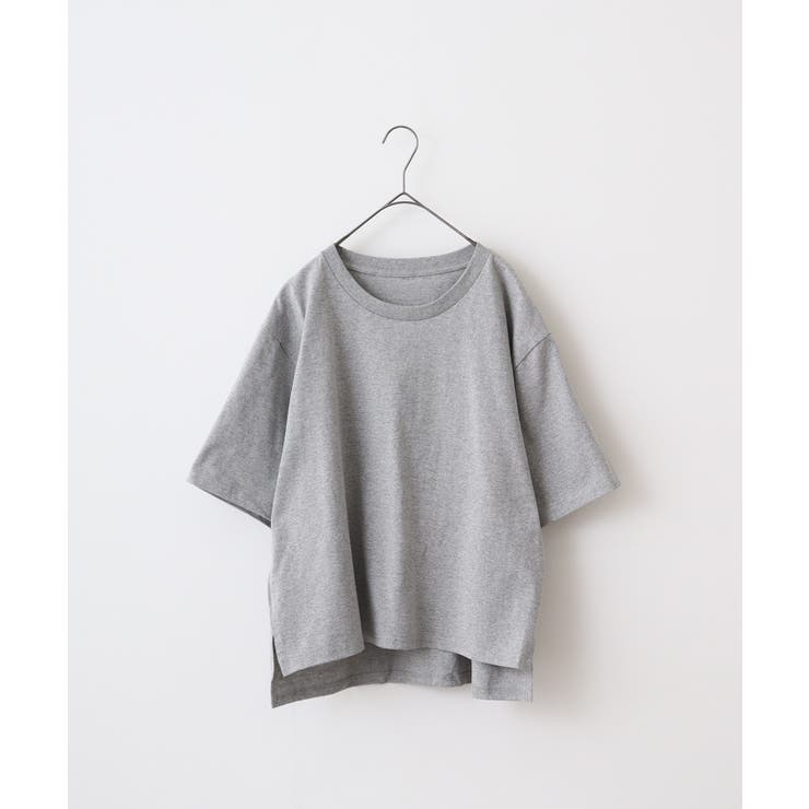 ヘザ-グレ- | CROSS & STITCH OEウィメンズオーバーTシャツ | TRUSS