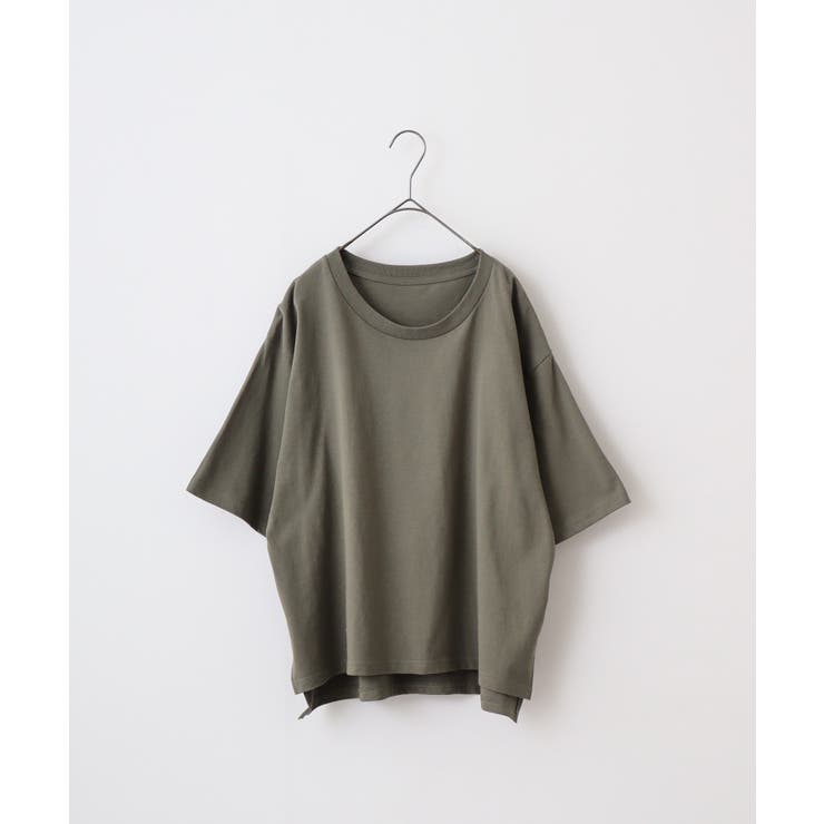 アーミーグリーン | CROSS & STITCH OEウィメンズオーバーTシャツ | TRUSS