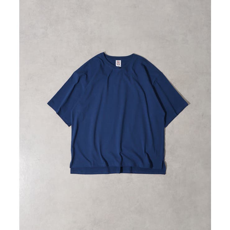 Dブルー | CROSS & STITCH マックスウェイト オーバーサイズ 半袖 Tシャツ | TRUSS