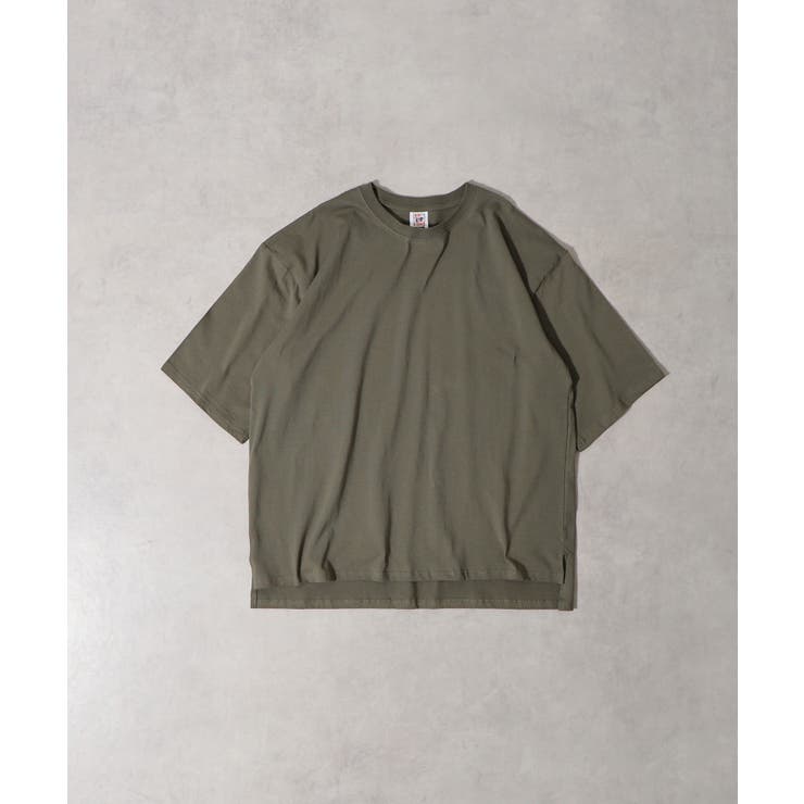 アーミーグリーン | CROSS & STITCH マックスウェイト オーバーサイズ 半袖 Tシャツ | TRUSS