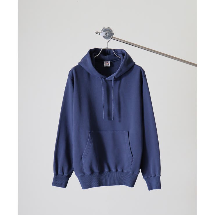 Pネイビー | CROSS&STITCH ピグメントP/Oパーカー | TRUSS