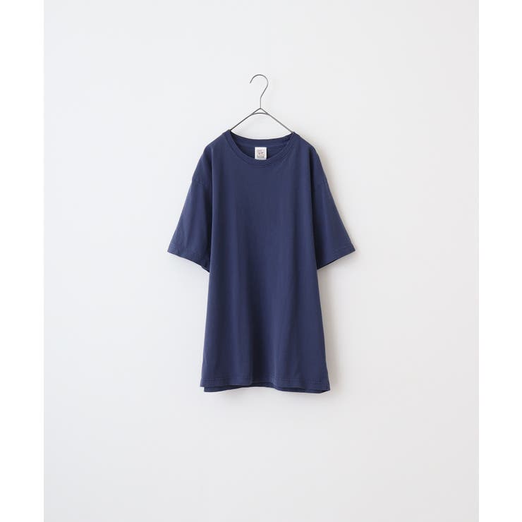 Pネイビー | CROSS & STITCH 6.2オンス ピグメント 半袖 Ｔシャツ | TRUSS