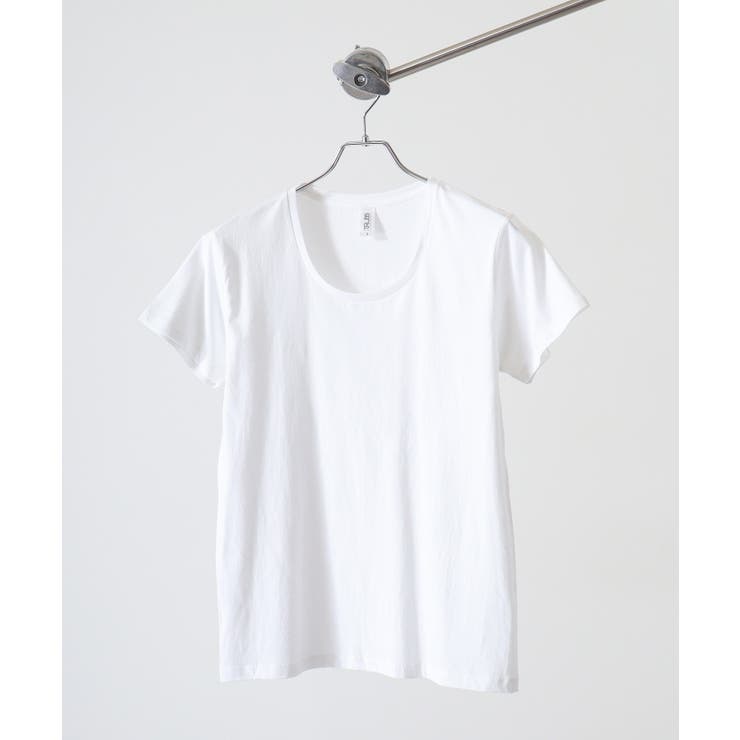 ホワイト | TRUSS スリムフィットUネックTシャツ | TRUSS