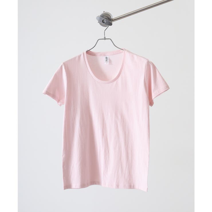 フロストピンク | TRUSS スリムフィットUネックTシャツ | TRUSS
