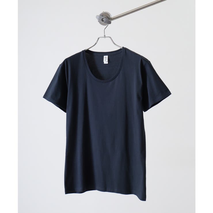 ネイビ- | TRUSS スリムフィットUネックTシャツ | TRUSS
