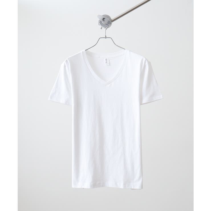 ホワイト | TRUSS スリムフィットVネックTシャツ | TRUSS
