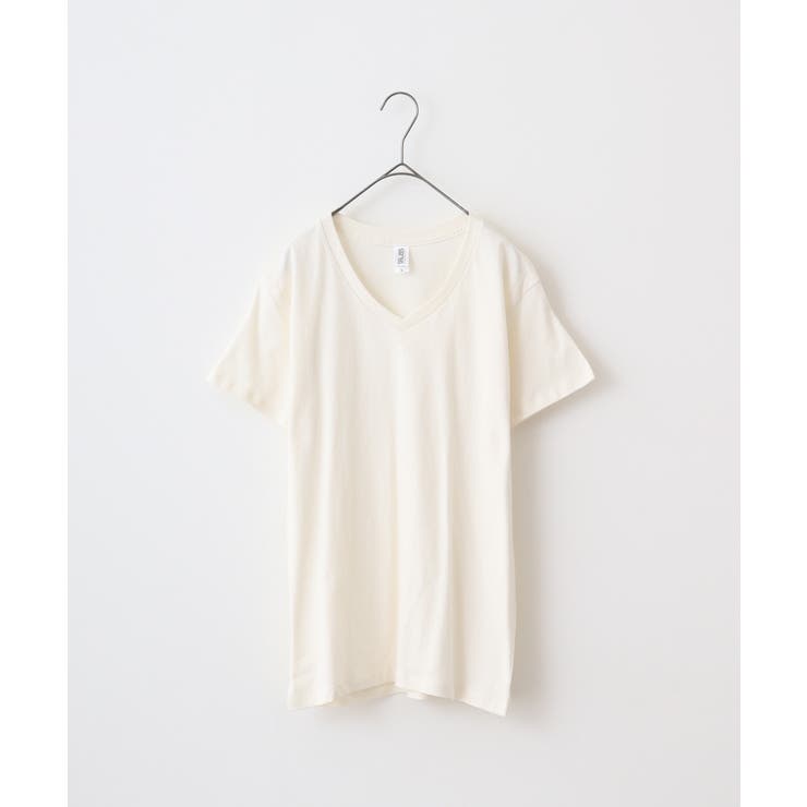 オフホワイト | TRUSS スリムフィットVネックTシャツ | TRUSS