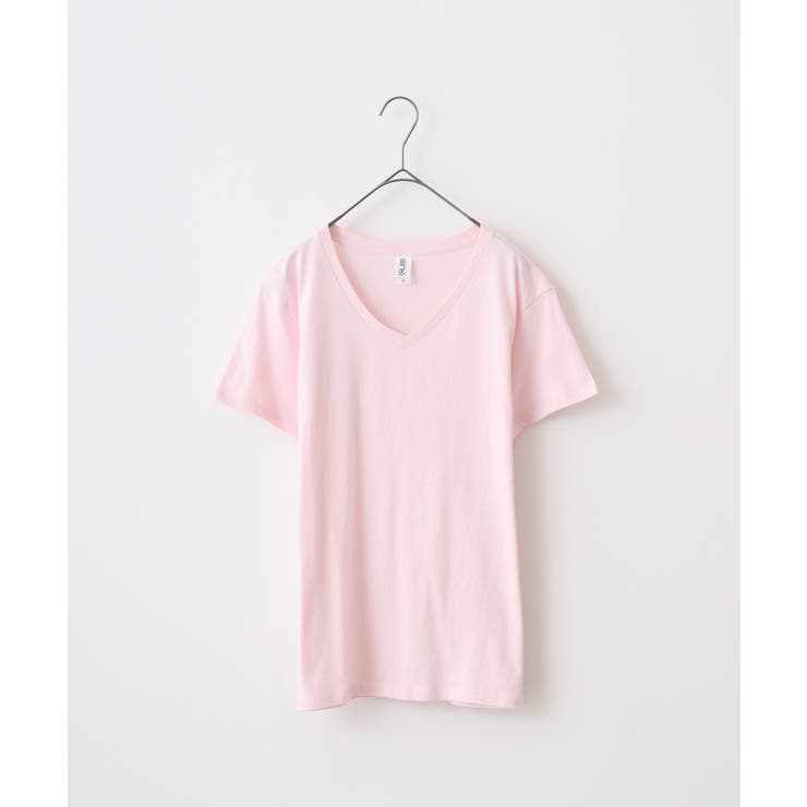 フロストピンク | TRUSS スリムフィットVネックTシャツ | TRUSS