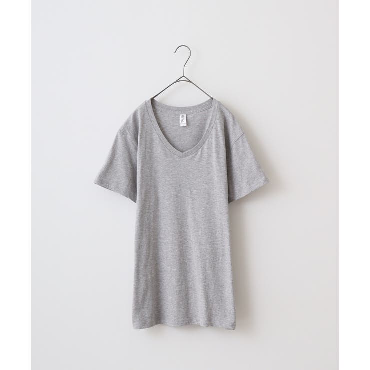 ヘザ-グレ- | TRUSS スリムフィットVネックTシャツ | TRUSS