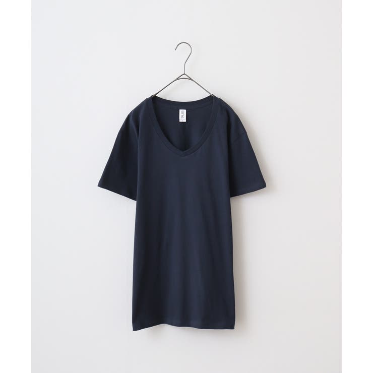 ネイビ- | TRUSS スリムフィットVネックTシャツ | TRUSS
