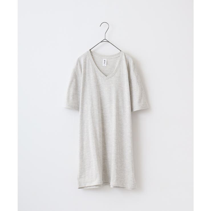 オートミール | TRUSS トライブレンドVネックTシャツ | TRUSS